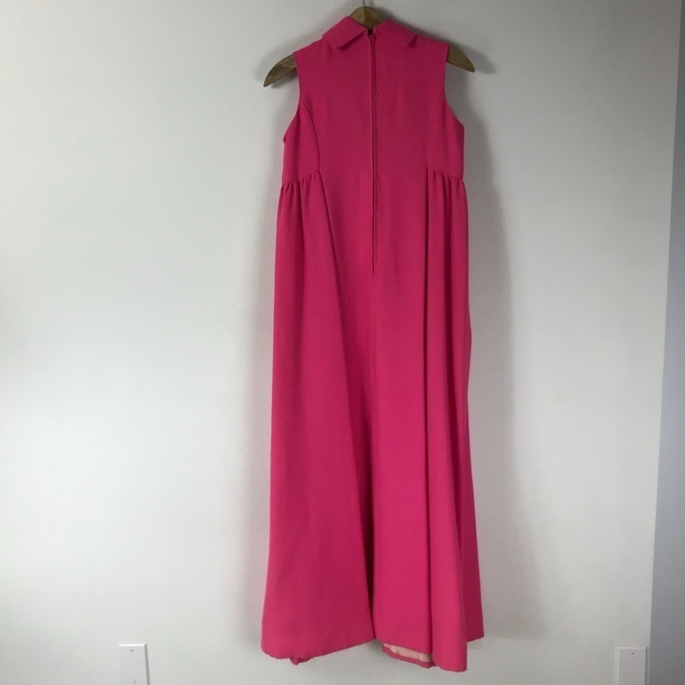 VINTAGE 60’s Priscilla of Boston Retrorun Pink Formal Bridesmaid Gown Dress - Picture 10 of 13